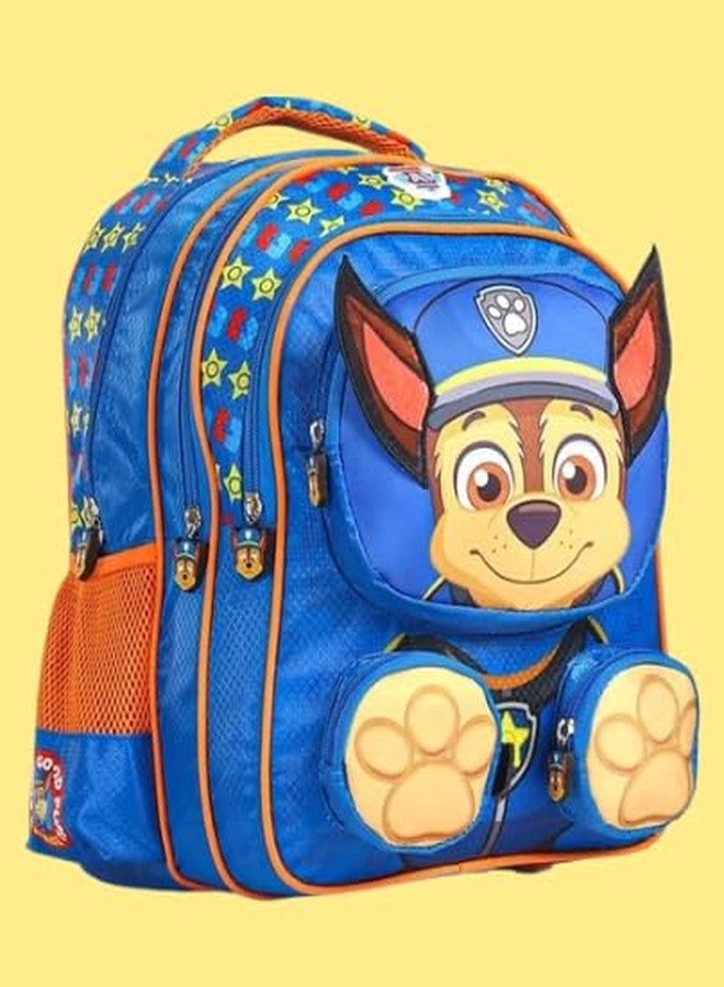 STRIDERS حقيبة ظهر مدرسية للأطفال من ستريدرز بتصميم باو باترول، واسعة ومتينة، مزودة بعجلات وأحزمة مبطنة مريحة وتصميم مرح، مثالية للمدرسة والسفر واللعب (16 بوصة). - Image 3